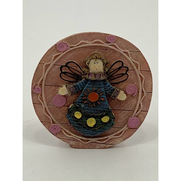 JTS International 5 Inch Resin Angel Shelf Plaque Figurine - Picture 1 of 5